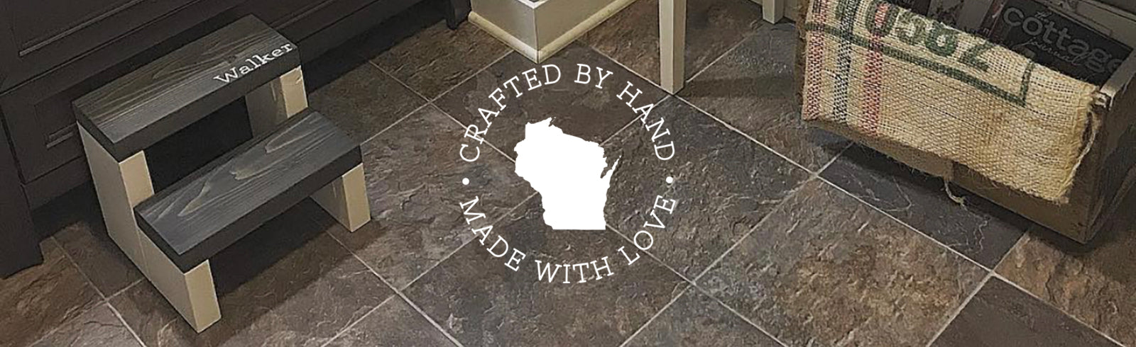custom step stools crafted by hand in central Wisconsin