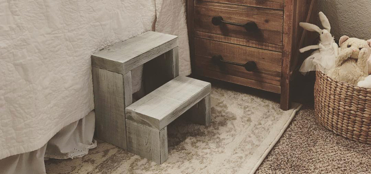 custom wood step stools crafted for the home