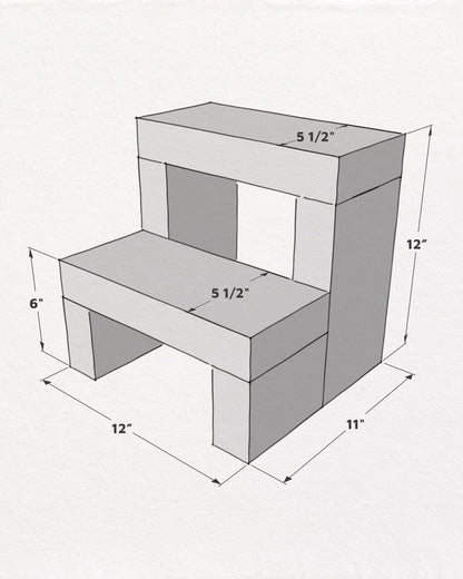 Large Two Step Dimensions